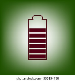 Accumulator battery.Icon.