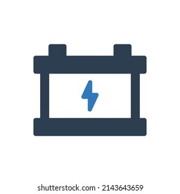 Accumulator battery icon - rechargeable battery icon