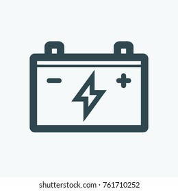 Accumulator battery vector icon