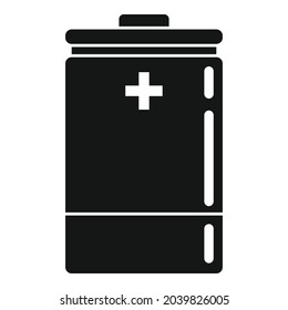 Accumulator cell icon simple vector. Battery energy. Full charge