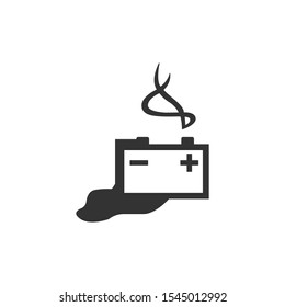 Accumulator icon isolated on white background. Battery symbol modern, simple, vector, icon for website design, mobile app, ui. Vector Illustration