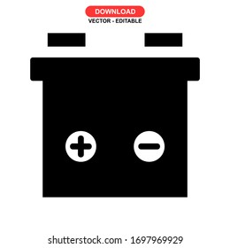 accumulator icon or logo isolated sign symbol vector illustration - high quality black style vector icons
