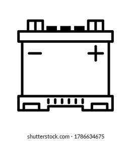 Accumulator icon or logo isolated sign symbol vector illustration - high quality black style vector icons

