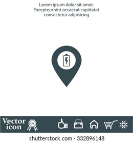 accumulator icon map pin