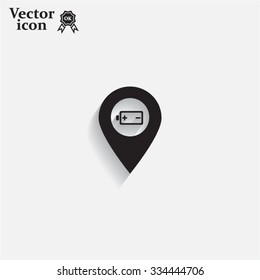 accumulator icon map pin