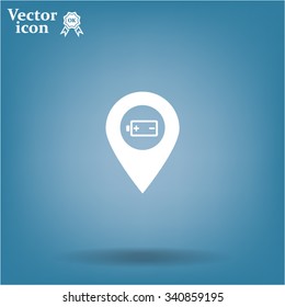 accumulator icon map pin
