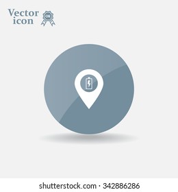 accumulator icon map pin