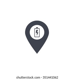 accumulator icon map pin