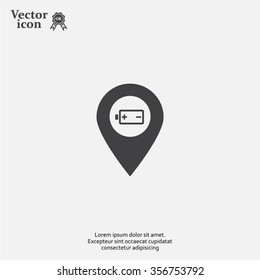 accumulator icon map pin