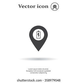accumulator icon map pin