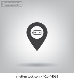 accumulator icon map pin