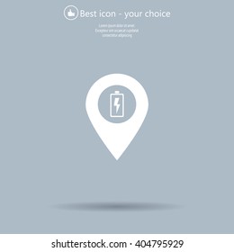 accumulator icon map pin