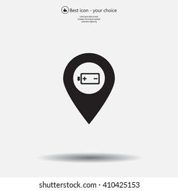 accumulator icon map pin