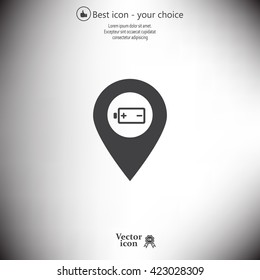 accumulator icon map pin