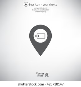accumulator icon map pin
