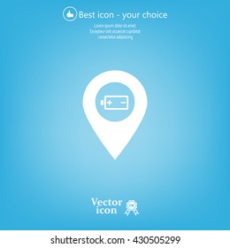 accumulator icon map pin