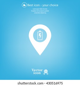 accumulator icon map pin
