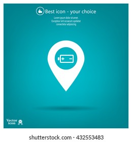 accumulator icon map pin