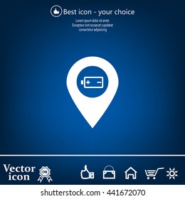 accumulator icon map pin