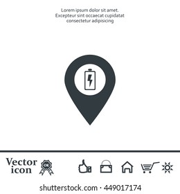 accumulator icon map pin