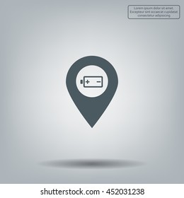 accumulator icon map pin