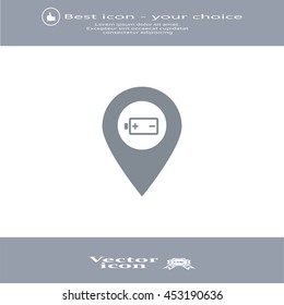 accumulator icon map pin