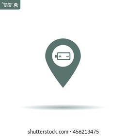 accumulator icon map pin