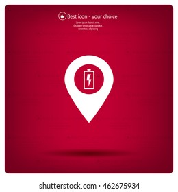 accumulator icon map pin