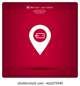 accumulator icon map pin