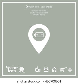 accumulator icon map pin