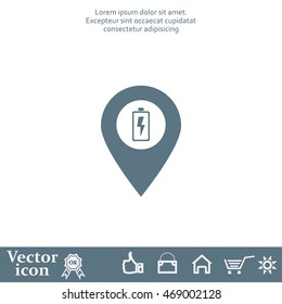 accumulator icon map pin