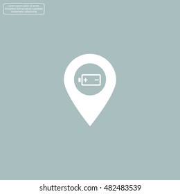 accumulator icon map pin