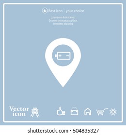 accumulator icon map pin