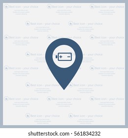 accumulator icon map pin