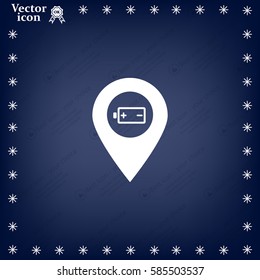 accumulator icon map pin