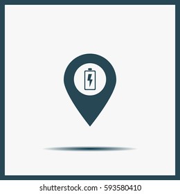 accumulator icon map pin