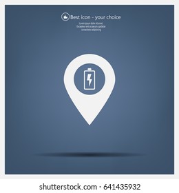 accumulator icon map pin