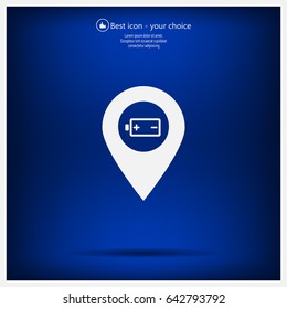 accumulator icon map pin