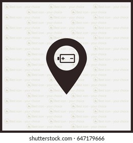 accumulator icon map pin