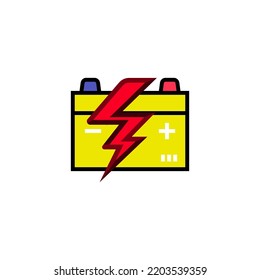 accumulator icon vector design templates 