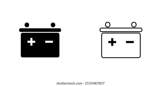 Accumulator icon. Vector illustration is flat iconic elements for web design, app user interfaces.	