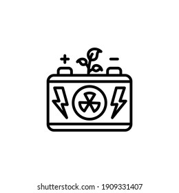 Accumulator icon in vector. Logotype