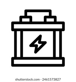 Ilustración de diseño de símbolo de Vector de icono de acumulador