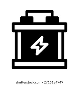 Symbol Akkumulator - Vektorsymbol-Entwurfsgrafik