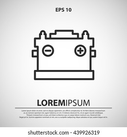 accumulator line icon