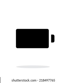 Accumulator simple icon on white background. Vector illustration.