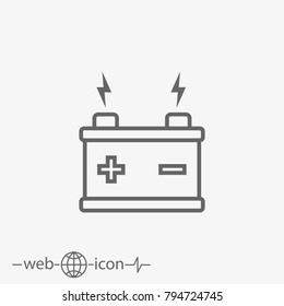 accumulator vector icon