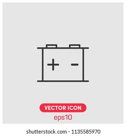 Accumulator Vector Icon Illustration For Web And Mobile App.Ui/Ux.Light Backround.Premium Quality.