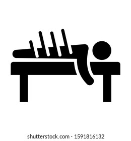 accupuncture icon isolated sign symbol vector illustration - high quality black style vector icons
