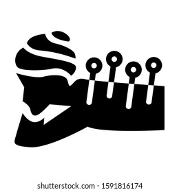 accupuncture icon isolated sign symbol vector illustration - high quality black style vector icons
